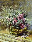 Claude Monet Flowers in a Pot painting